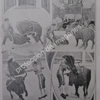 AFICHE ANTIGUO 1912. TORERO VICENTE PASTOR EN MEXICO