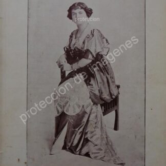PORTADA ANTIGUA 1912 ACTRIZ TIPLE. LUZ BARRILARO EN MEXICO