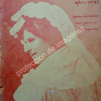PORTADA ANTIGUA ORIGINAL 1912 LA ACTRIZ. EMILIA DEL CASTILLO
