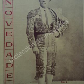 PORTADA ANTIGUA 1912 TORERO. RAFAEL GONZALES "MACHAQUITO"