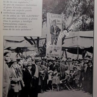 CARTEL ANTIGUO SIDRA EL GAITERO 1912, SUPER RARO