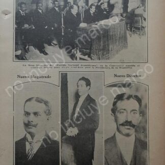 AFICHE ANTIGUO 1920 PARTIDO NACIONAL REPUBLICANO MEXICO