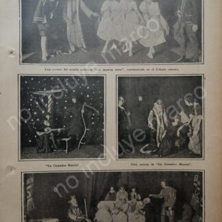 AFICHE ANTIGUO 1920 FIESTAS EN EL COLEGIO ALEMAN D.F