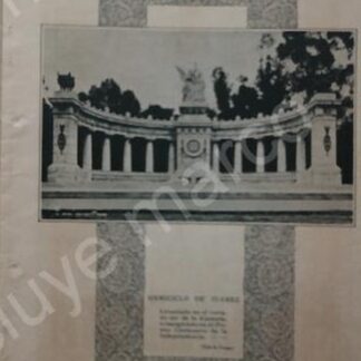 AFICHE ANTIGUO 1920 EL HEMICICLO A JUAREZ