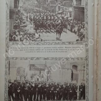 AFICHE ANTIGUO 1920 DESFILE EN LA CDMX