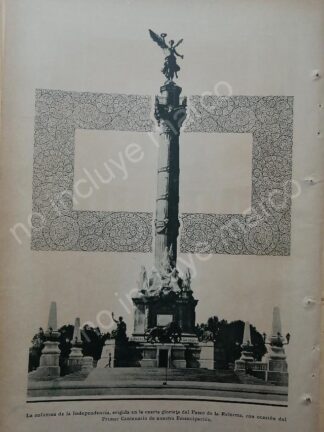 AFICHE ANTIGUO 1920 EL ANGEL DE LA INDEPENDENCIA