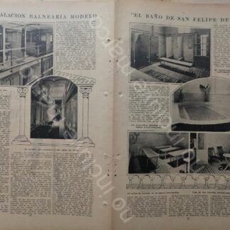 AFICHE ANTIGUO 1920 EL BALNEARIO SAN FELIPE DE JESUS