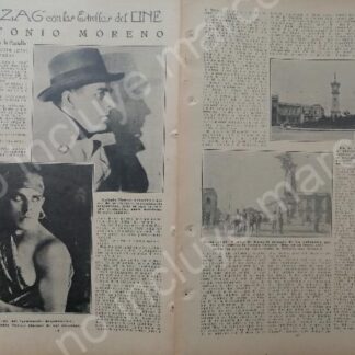 AFICHE ANTIGUO 1920 EL ACTOR ANTONIO MORENO