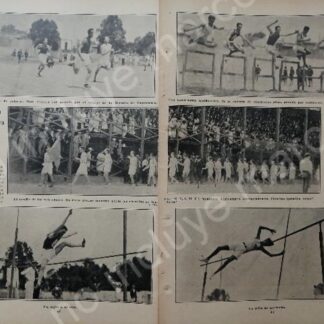 AFICHE ANTIGUO 1920 EVENTOS DEPORTIVOS PARQUE UNION CDMX