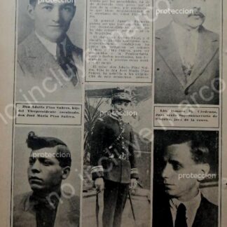 AFICHE ANTIGUO 1920 JUICIO POR ASESINATO DE MADERO Y PINO SUAREZ