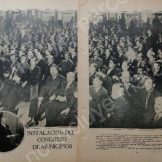 AFICHE ANTIGUO 1920 1ER CONGRESO DE MUNICIPIOS TEATRO IRIS