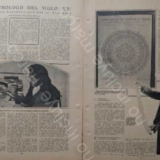 AFICHE ANTIGUO 1920 EL ASTROLOGO ALEJANDRO SANCHEZ CARDELLA.