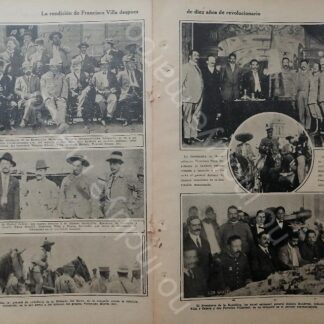 AFICHE ANTIGUO. 1920 RENDICION DE PANCHO VILLA