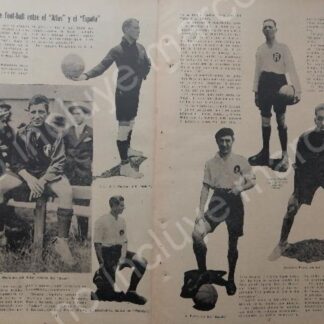 AFICHE ANTIGUO. 1920 EL CLUB DE FUTBOL ATLAS Vs CLUB ESPAÑA
