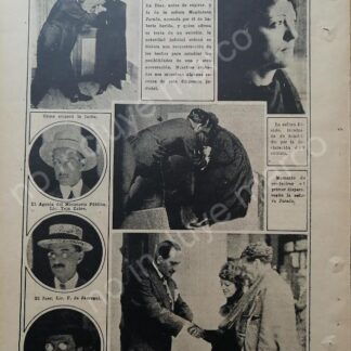 AFICHE ANTIGUO. 1920 EL CASO LA MUERTE DE CARLOS FELIX DIAZ