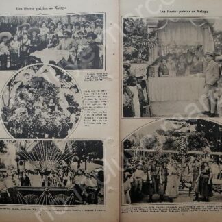 AFICHE ANTIGUO. 1920 FIESTAS PATRIAS EN XALAPA VER.