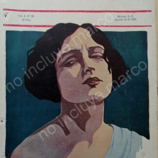 PORTADA ANTIGUA 1920 FRANCESCA BERTINI DIBUJO ANTONIO VARGAS