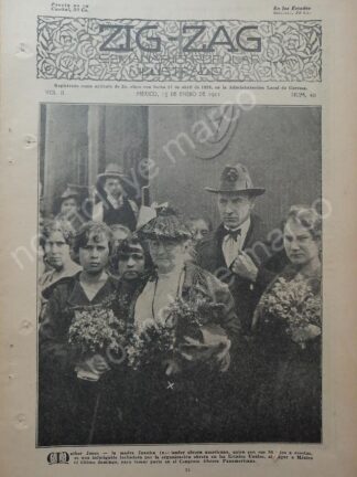 AFICHE ANTIGUO. 1920 LA MADRE JUANITA EN MEXICO (Mary Harris)