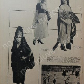 AFICHE ANTIGUO 1920 DOLORES DEL RIO ANTES DE SER ACTRIZ