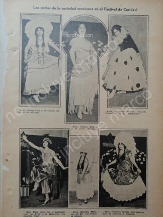 AFICHE ANTIGUO 1920 DOLORES DEL RIO ANTES DE SER ARTISTA
