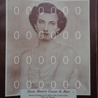 AFICHE ANTIGUO. 1951. MARCELLE EVEREART DUBERNARD DE MARTI