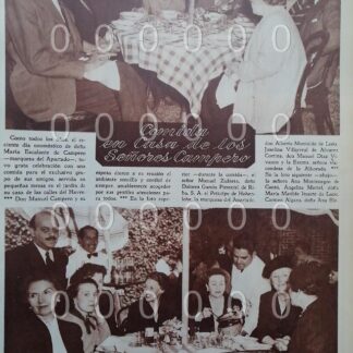 AFICHE ANTIGUO. 1951. EN LA CASA CAMPERO ESCALANTE