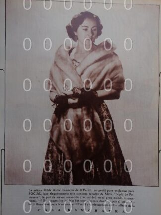 AFICHE ANTIGUO. 1951. HILDA AVILA CAMACHO DE O`FARRILL