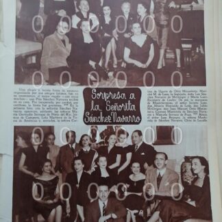 AFICHE ANTIGUO. 1951. EN CASA DE GUADALUPE SANCHEZ NAVARRO