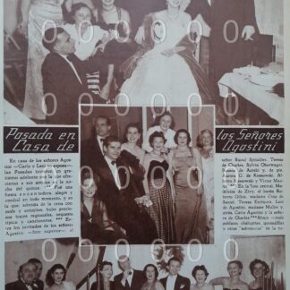 AFICHE ANTIGUO. 1951. EN CASA DE CARLO AGOSTINI