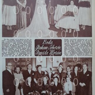 AFICHE ANTIGUO. 1951. BODA. ARMIDA GRAHAM