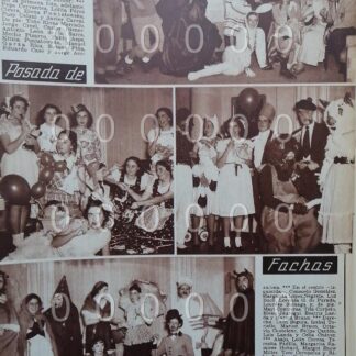 AFICHE ANTIGUO 1951 FIESTA CASA FAMILIA PEREZ CIRERA SALCEDO