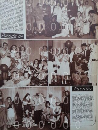AFICHE ANTIGUO 1951 FIESTA CASA FAMILIA PEREZ CIRERA SALCEDO