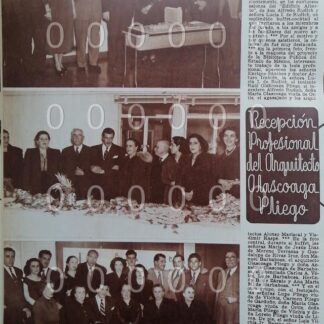 AFICHE ANTIGUO 1952 SE GRADUA ENRIQUE ALASCOAGA PLIEGO