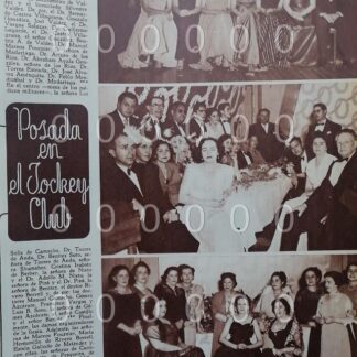 AFICHE ANTIGUO 1951 POSADA EN JOCKEY CLUB D.F