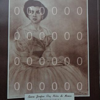 AFICHE ANTIGUO 1951 JOSEFINA DIAZ RUBIN DE MORENO