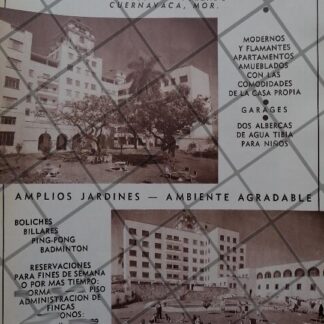 CARTEL ANTIGUO INAUGURAN HOTEL LA LATINO AMERICANA, MORELOS 1950 /4
