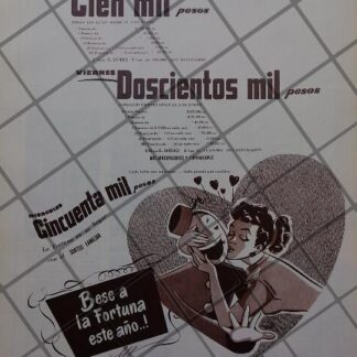 CARTEL ANTIGUO LOTERIA NACIONAL 1951 /168