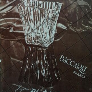 CARTEL ANTIGUO CRISTAL BACCARAT JOYERIA PLATEROS /878