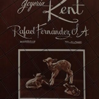 CARTEL ANTIGUO JOYERIA KENT RAFAEL FERNANDEZ 1951 /875