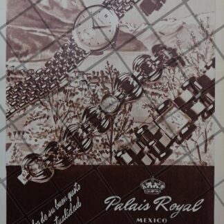 CARTEL ANTIGUO JOYERIA PALAIS ROYAL 1951 /871