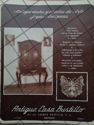 CARTEL ANTIGUO TIENDA DE LA FUENTE BUSTILLO 1951/866