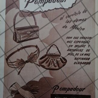 CARTEL ANTIGUO TIENDA BOUTIQUE POMPADOUR 1951 /864