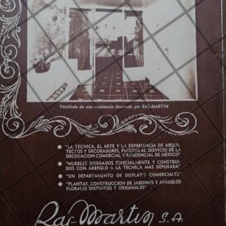 CARTEL ANTIGUO TIENDA RAS-MARTIN 1951 /863