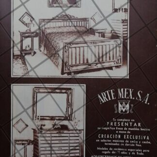 CARTEL ANTIGUO TIENDA ARTE MEX S.A 1951 /862