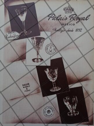 CARTEL ANTIGUO TIENDA JOYERIA PALAIS ROYAL 1951 /857