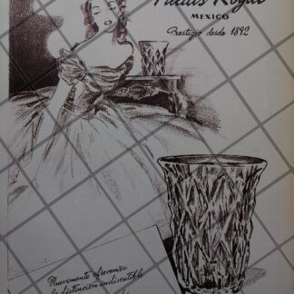 CARTEL ANTIGUO JOYERIA PALAIS ROYAL, CRISTAL DE BACCARAT 1951 /854