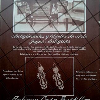 CARTEL ANTIGUO TIENDA DE LA FUENTE BUSTILLO 1951 /CB2