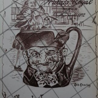 CARTEL ANTIGUO PALAIS ROYAL TARROS ROYAL DOULTON 1951