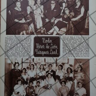 AFICHE ANTIGUO 1951 YOLANDA PEREZ DE LEON Y CRESPO