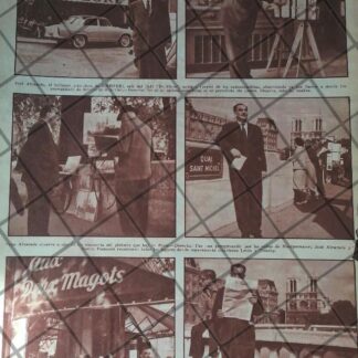 AFICHE RETRO. EL PERIODISTA. JOSE ALVARADO SANTOS EN FRANCIA. 1960